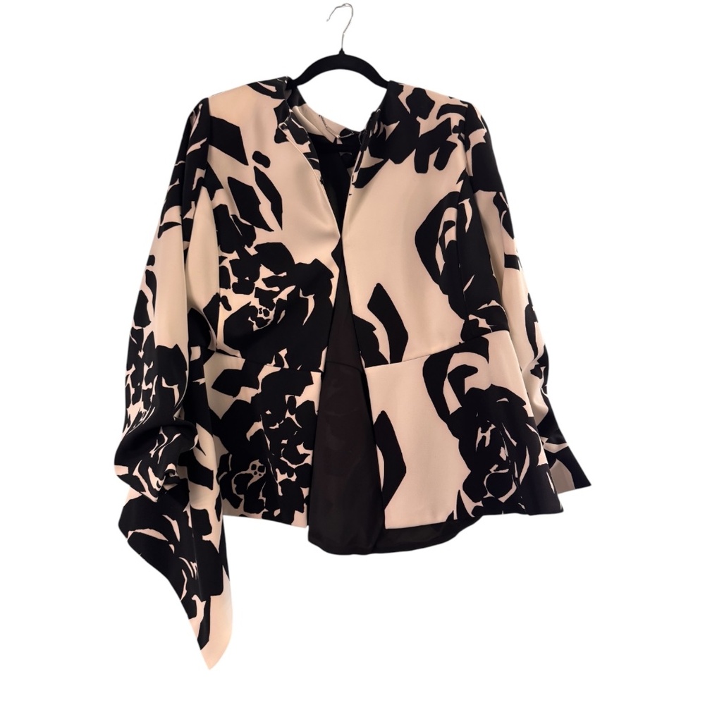 Chico’s Black Label- White and Black Jacket- NEW-‎ Size 3 (XL)